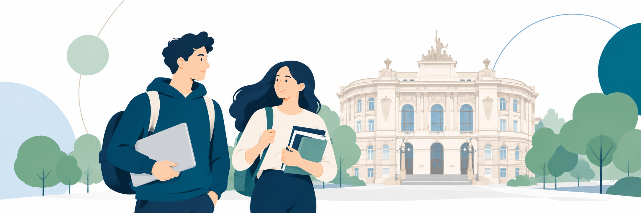 Studenci przed Gmachem Głównym Politechniki Warszawskiej