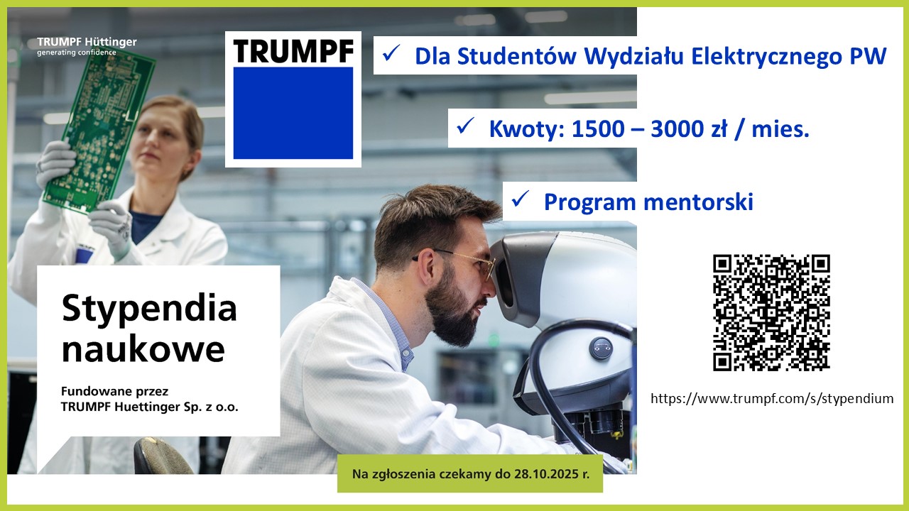 Stypendia naukowe TRUMPF Huettinger