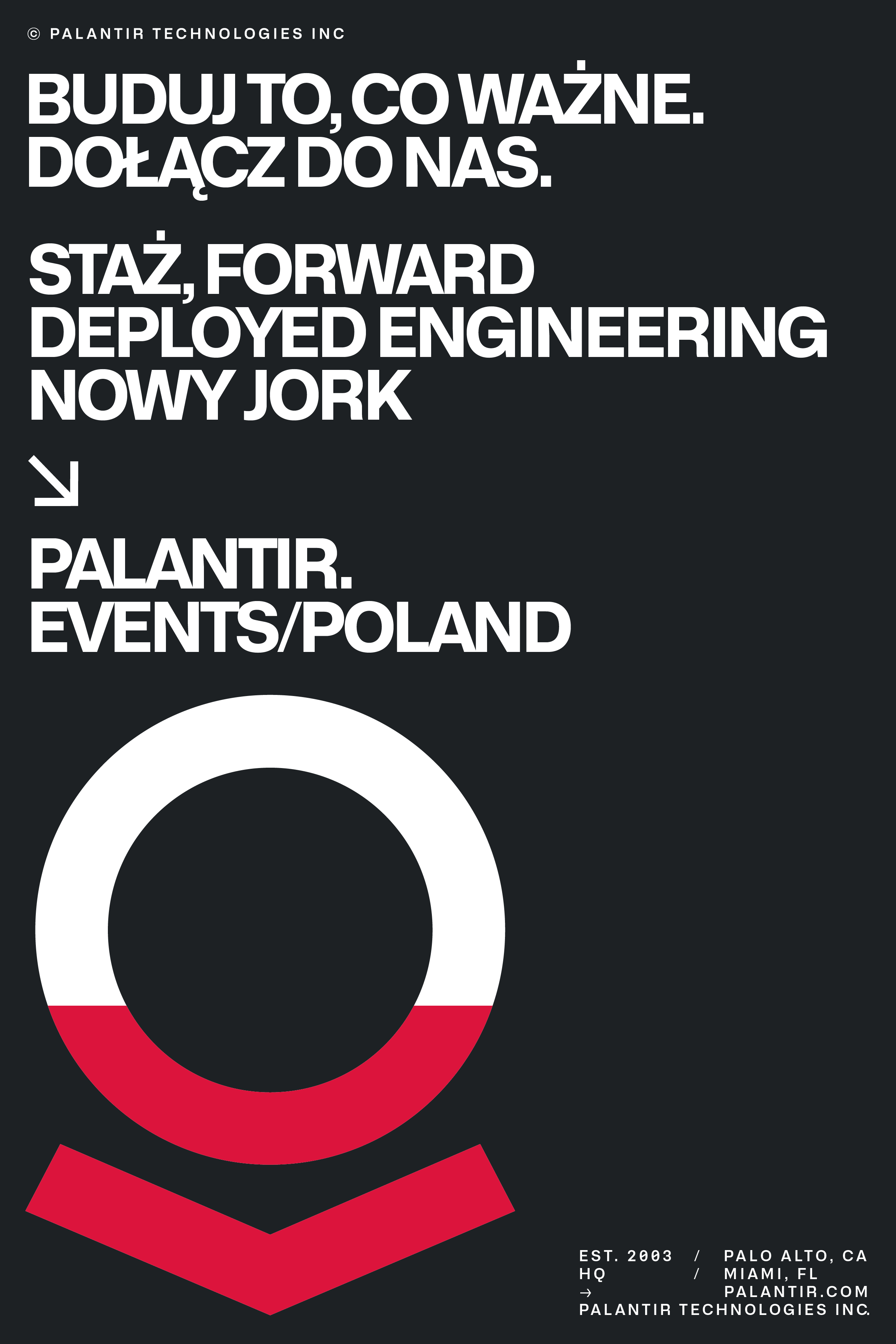 Take part in the Internship Program - Palantir Technologies!