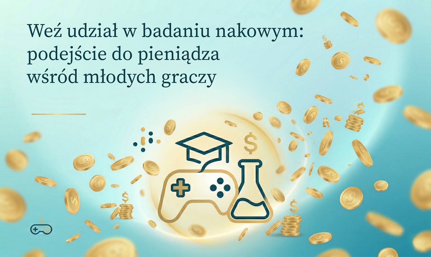 Zapraszamy do udziału w badaniu naukowym o postawach wobec pieniędzy i gier wideo