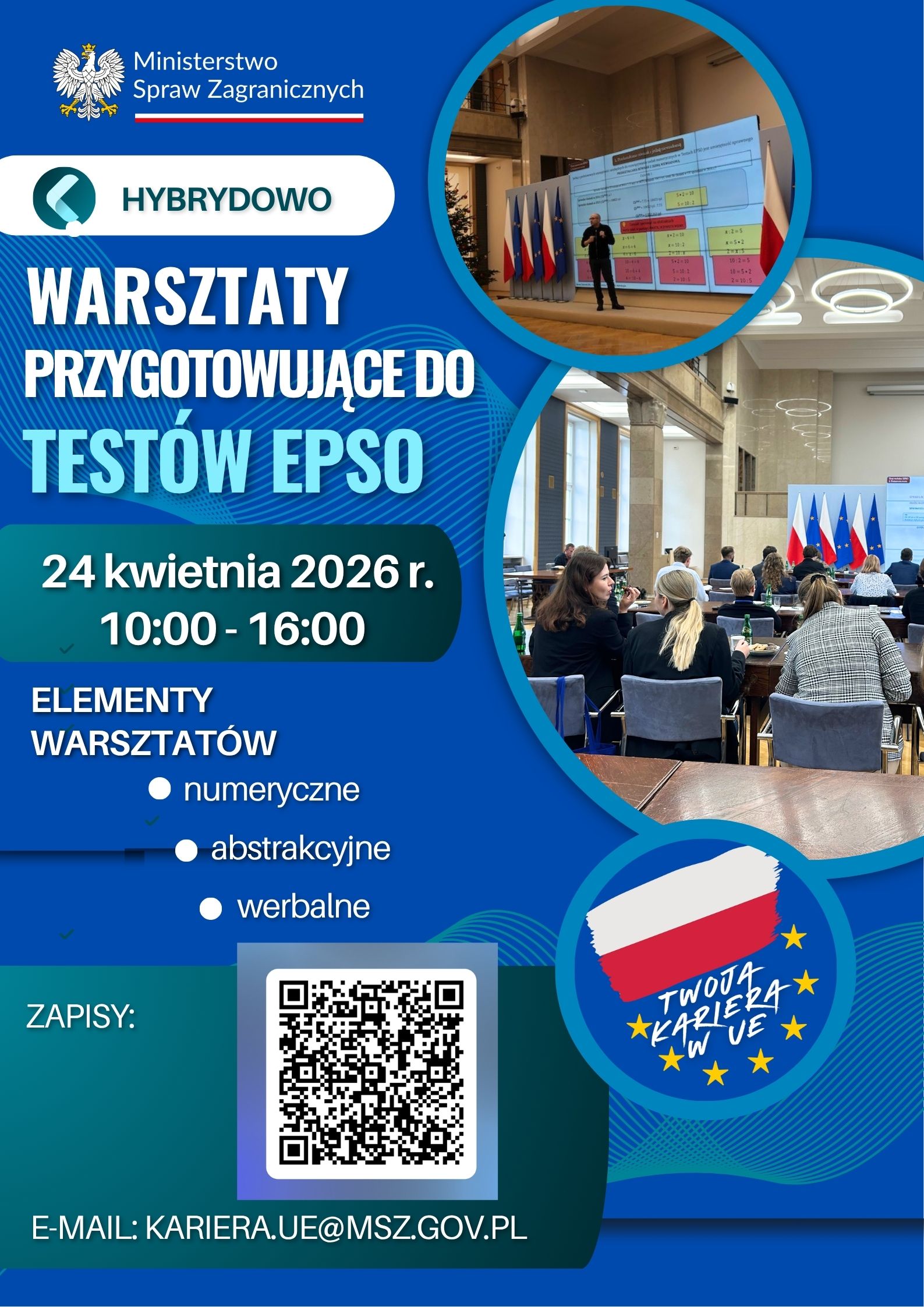 Weź udział w warsztatach przygotowujących do testów EPSO!