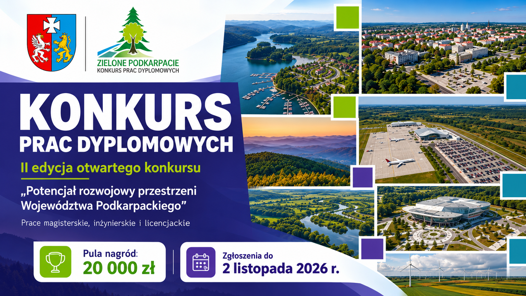 20 tys. zł w konkursie na najlepsze prace dyplomowe o rozwoju Podkarpacia