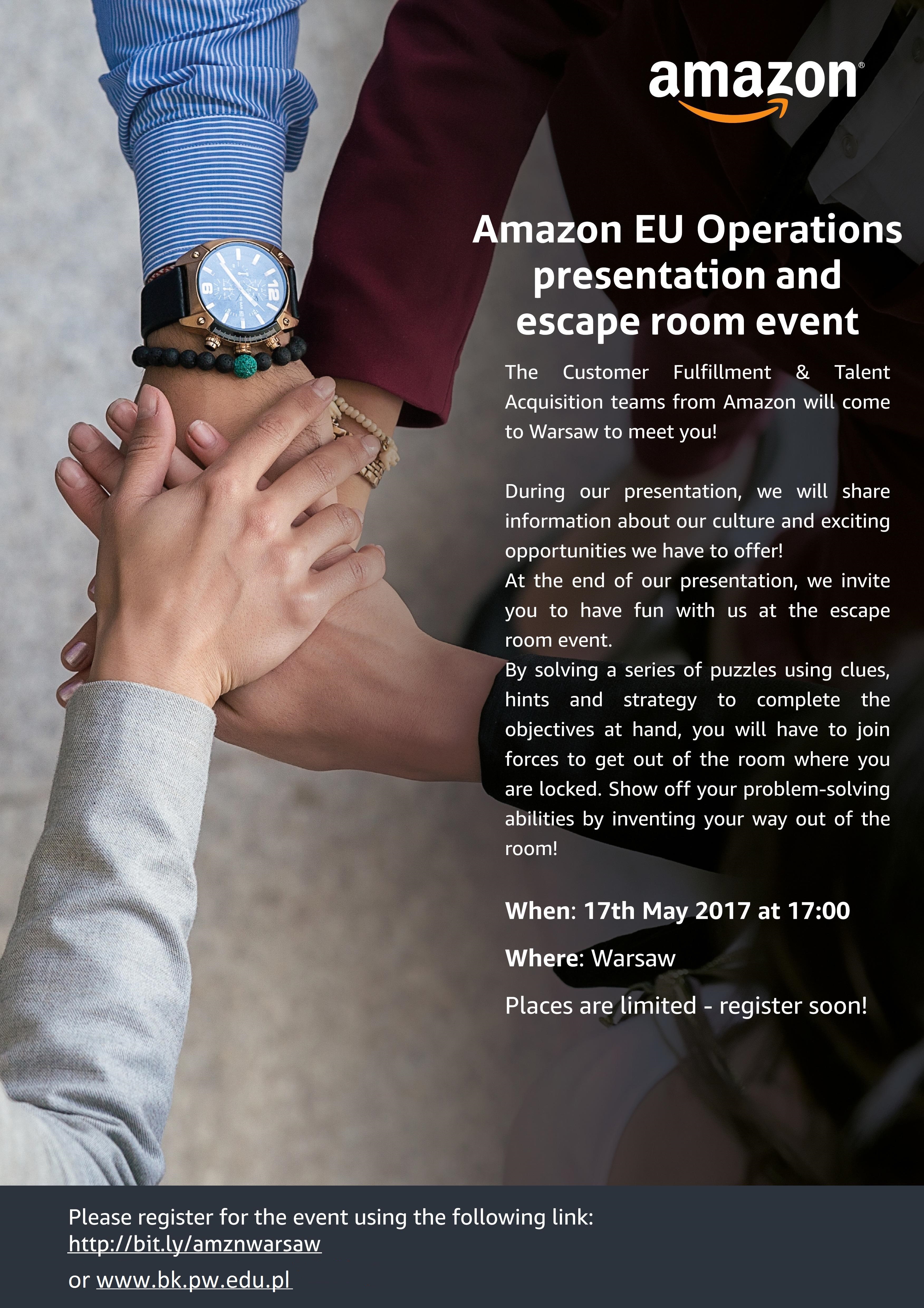 ODWOŁANE - "Escape Room Event" with Amazon