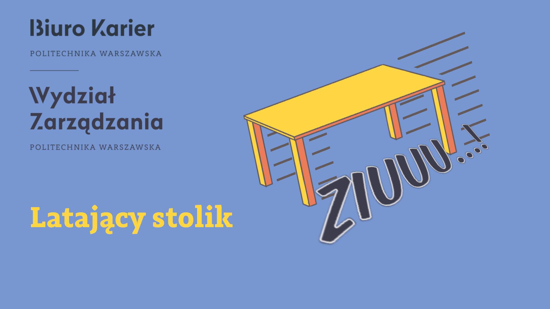 Latający stolik Biura Karier na Wydziale Zarządzania (konsultacje CV)