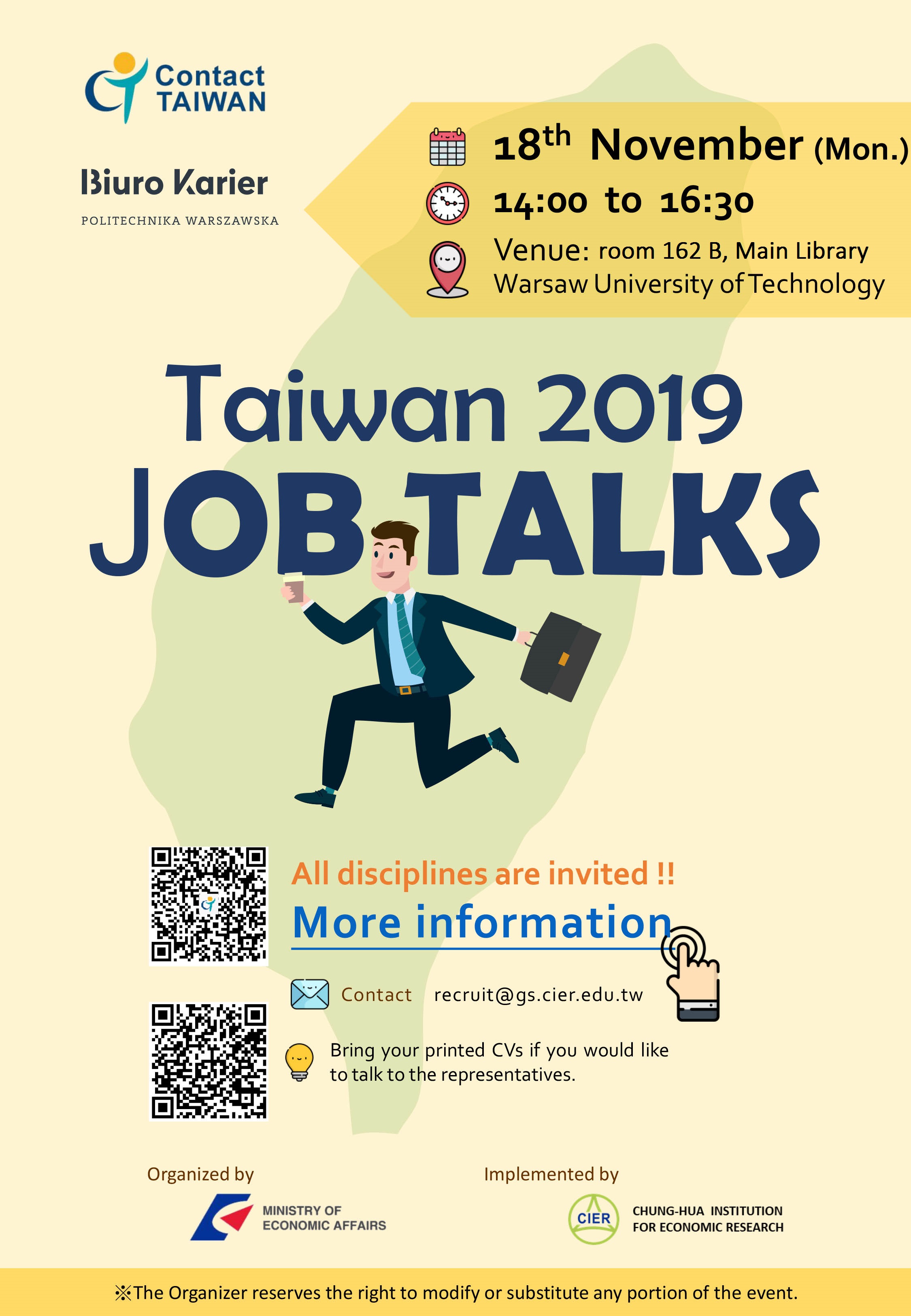 Taiwan Job Talks - event for Polish and international students 
