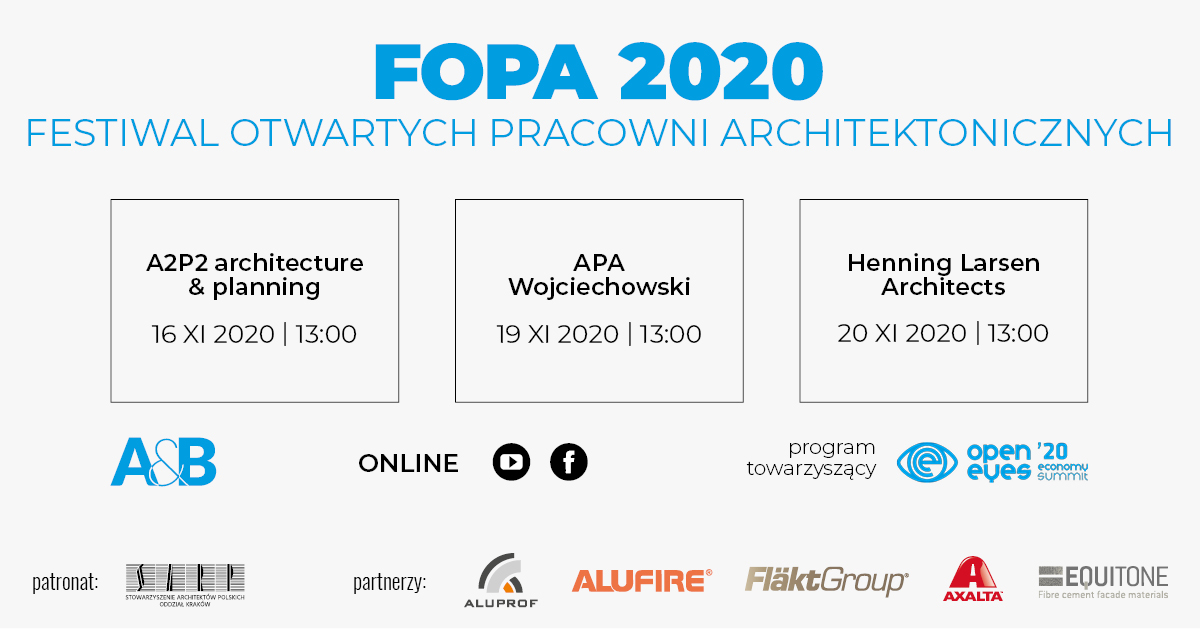 Festiwal Otwartych Pracowni Architektonicznych FOPA (online)