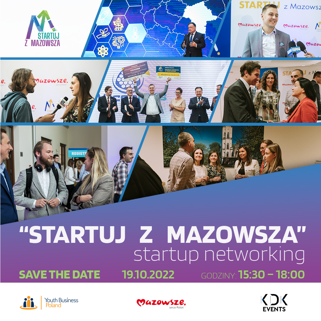 Networking w startupowym środowisku - zapraszamy na Finał Konkursu "Startuj z Mazowsza"