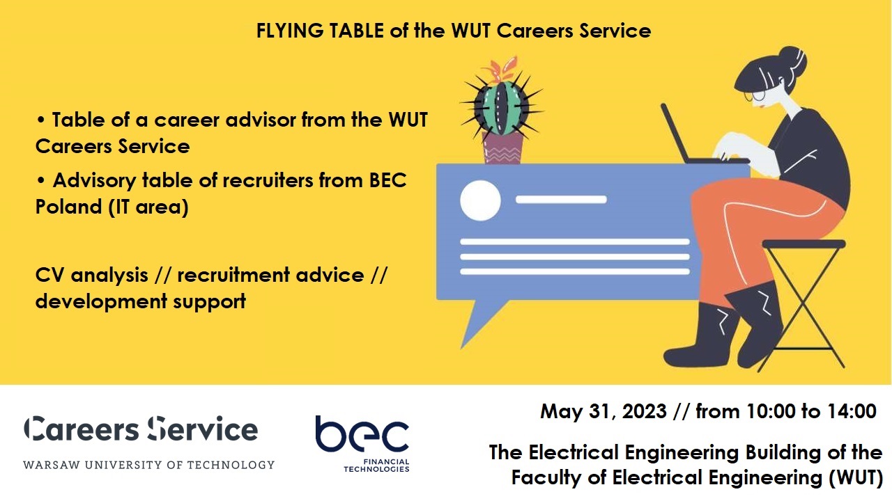 The flying table of the Careers Service at the Faculty of Electrical Engineering
