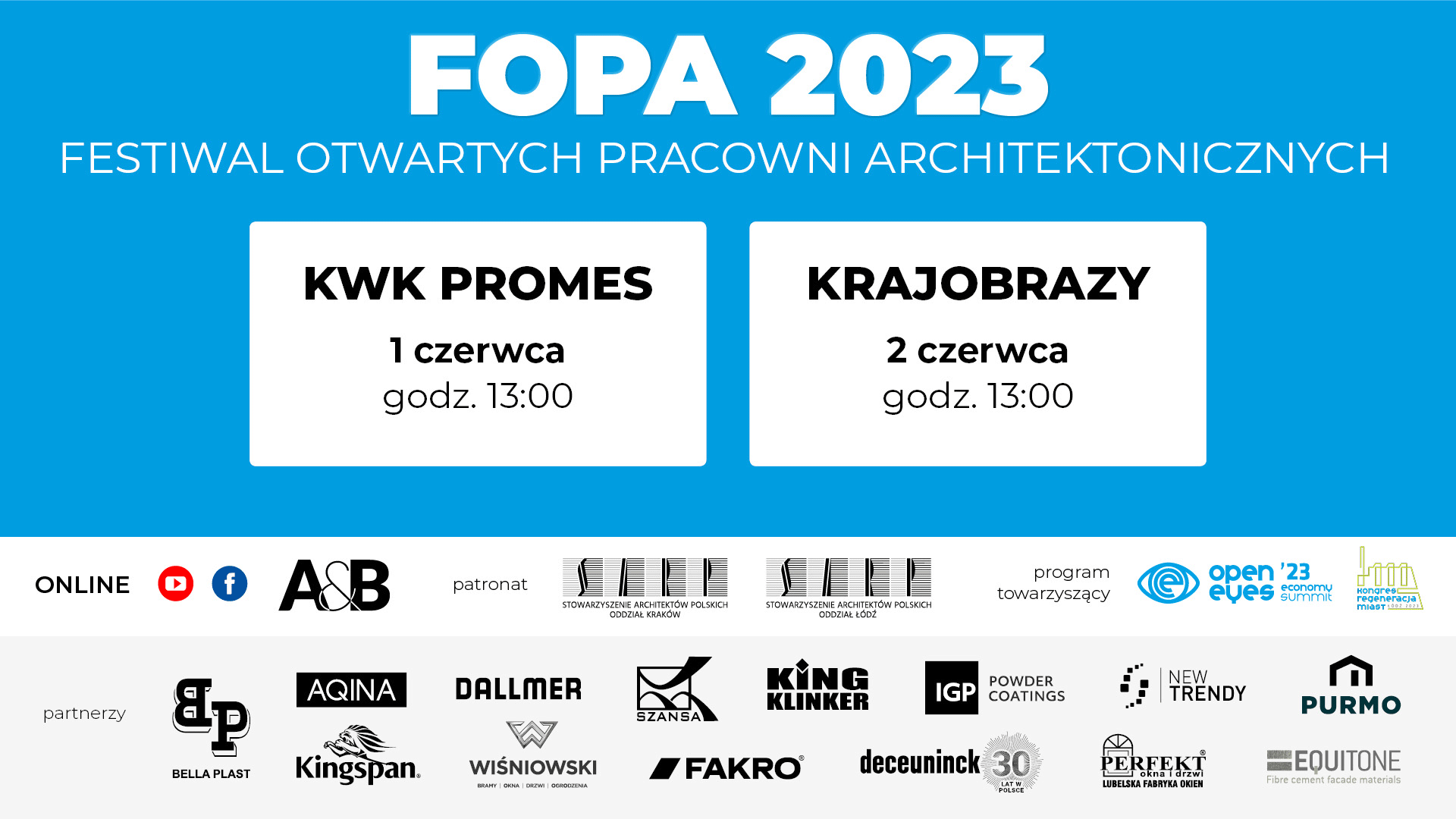 Festiwal Otwartych Pracowni Architektonicznych FOPA 2023 