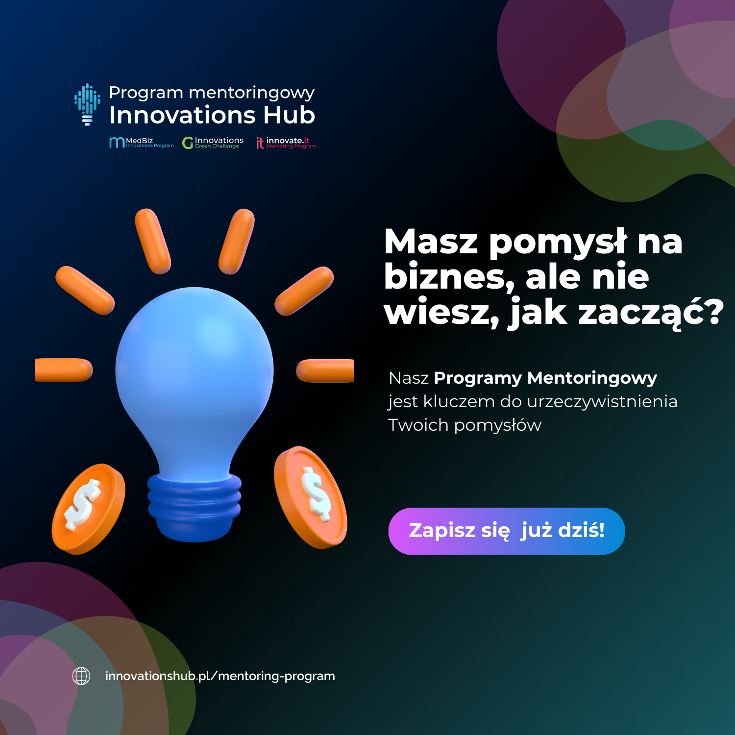 Dołącz do programu mentoringowego Innovations Hub 2024!