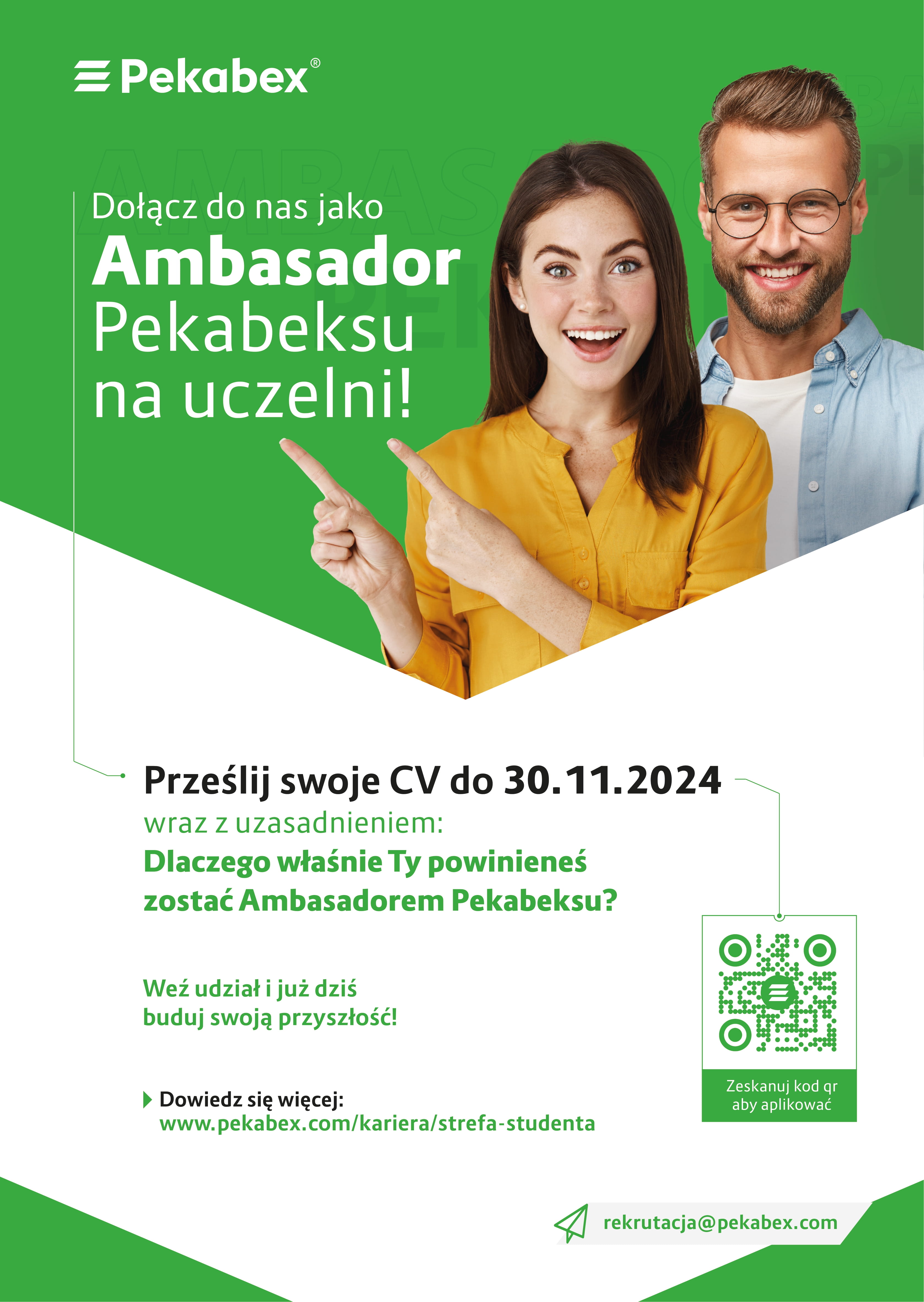 Zostań Ambasadorem Pekabeksu na Uczelni!