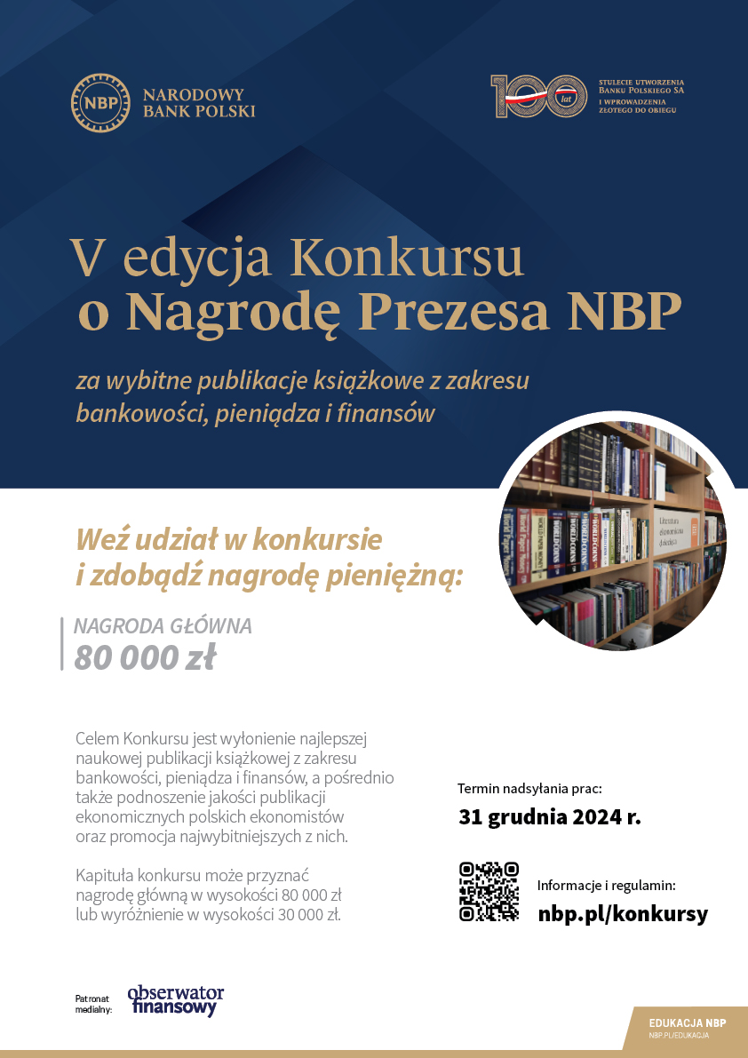 V edycja Konkursu o Nagrodę Prezesa NBP 