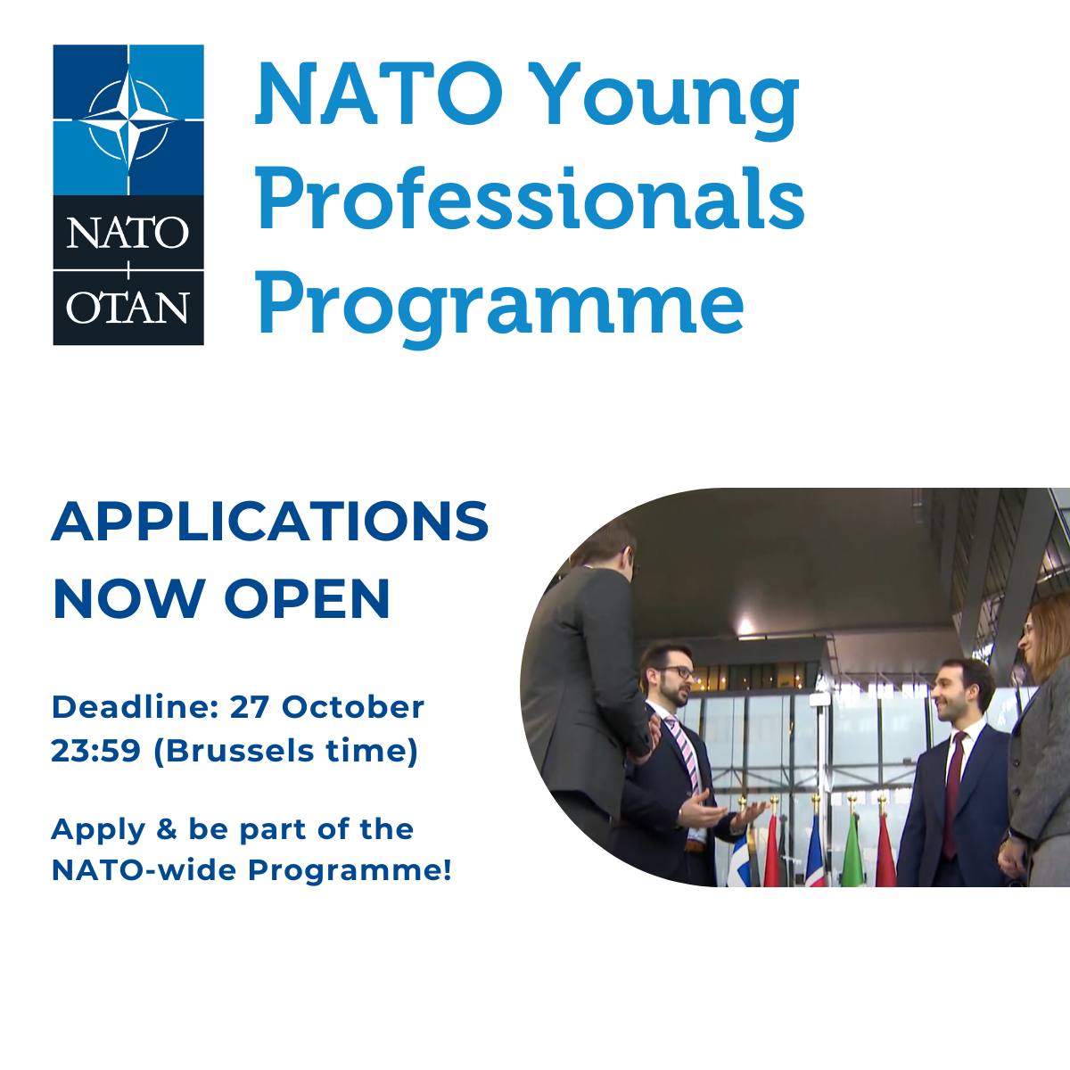 Call for applications for NATO’s Young Professionals Programme 