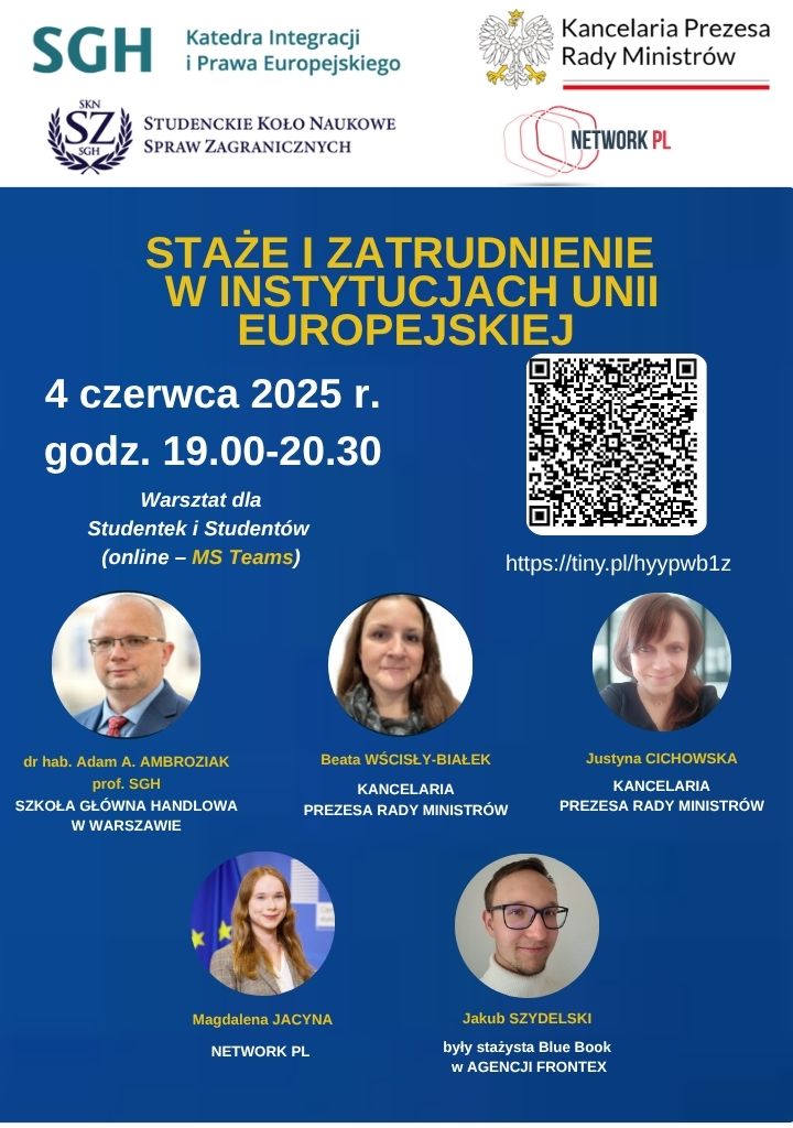 Staże i zatrudnienie w instytucjach UE